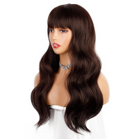 Peruca Par Natural Saten Inchis cu breton Alicia Peruca Par Natural Saten Inchis cu breton Alicia